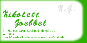 nikolett goebbel business card
